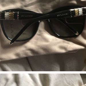Bvlgari oversized black cat eye sunglasses !